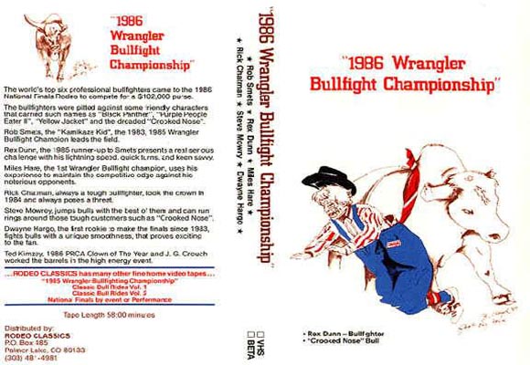 National Finals Rodeo Wrangler Bullfights 1986