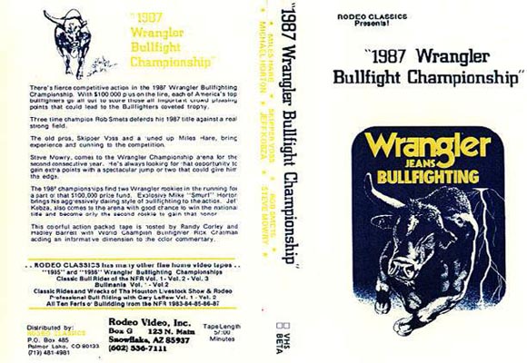National Finals Rodeo Wrangler Bullfights 1987